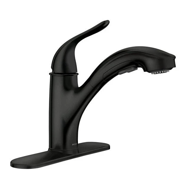 Moen 87557BL Brecklyn Matte Black Pullout Kitchen Faucet One Handle New